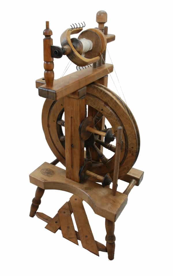 traditional spinning wheel by clemes and clemes