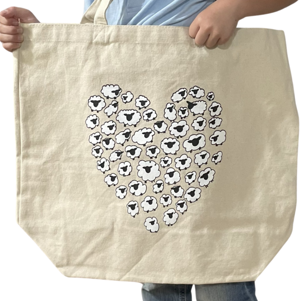 Heart Ewe Reusable Shopping Bag