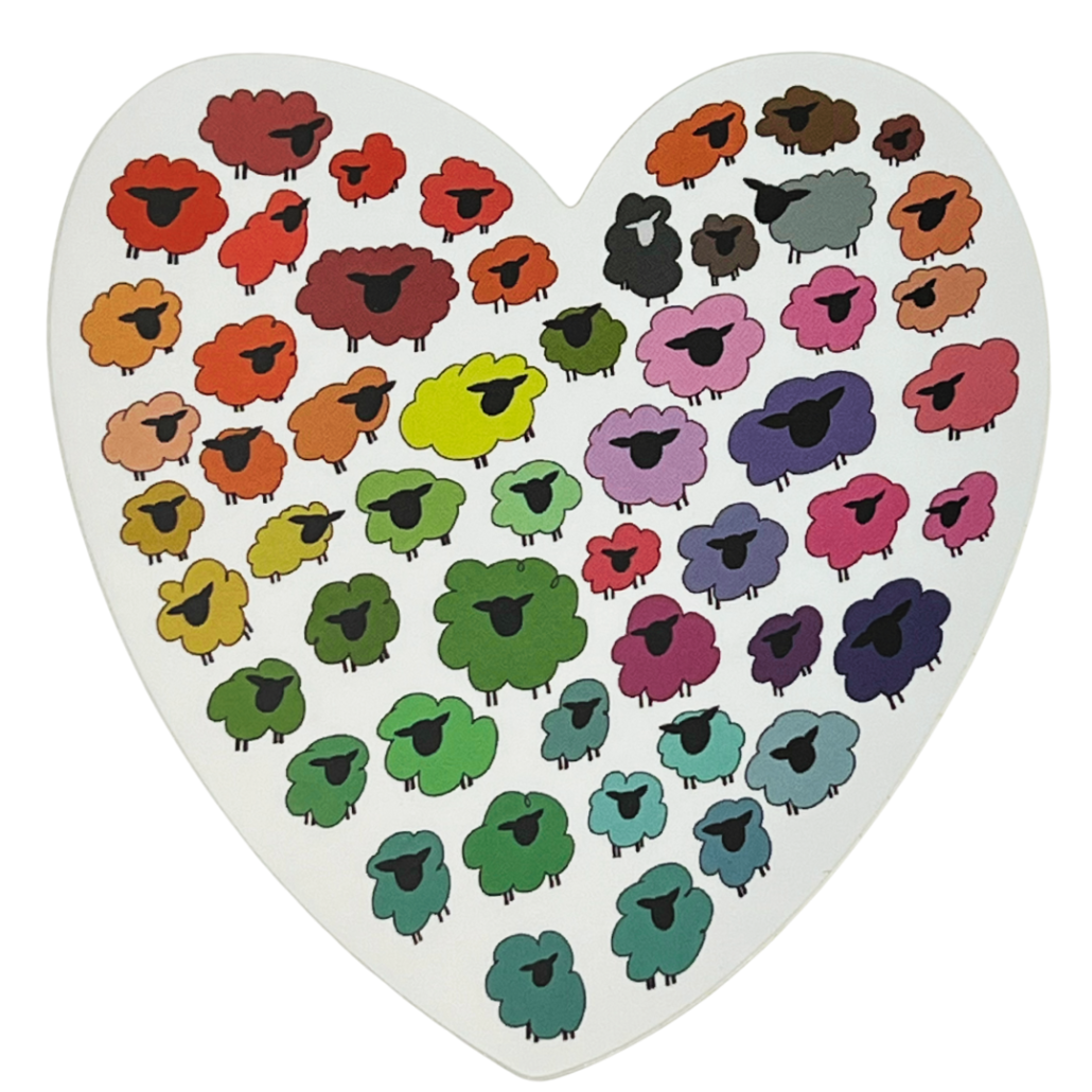 Heart Ewe Sticker